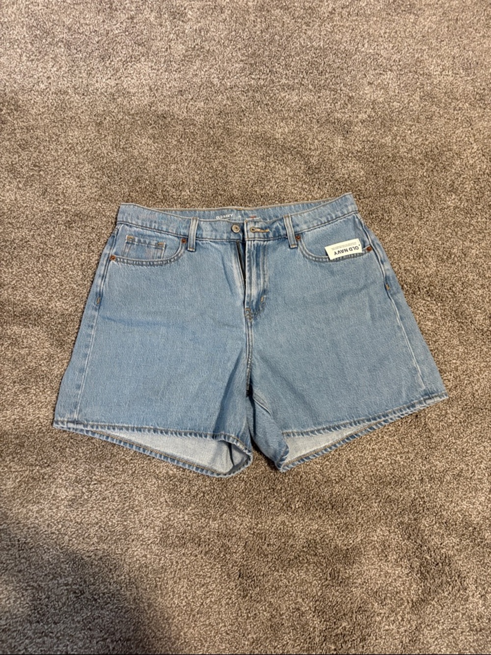 Old Navy Curvy High-Waisted Baggy Jean Shorts